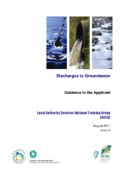 Discharge to Groundwater - Guidance Document for Section 4 Licence summary image
									
