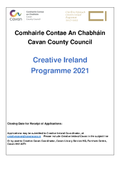 Creative Ireland Project Proposal 2021 - Cavan summary image
									