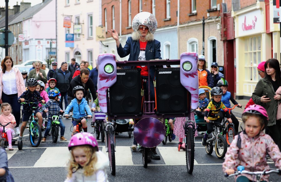 The #BikeWeek Pedal Push Parade, organised by Cavan County Council in association with Cavan Arts Festival, is just one of 15 exciting Bike Week events organised this year in Cavan between 11th and 19th May. PHOTO: Lorraine Teevan.